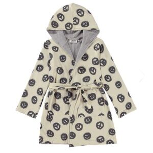 EUC Molo Peace Smile Terry Lined Bathrobe 4T